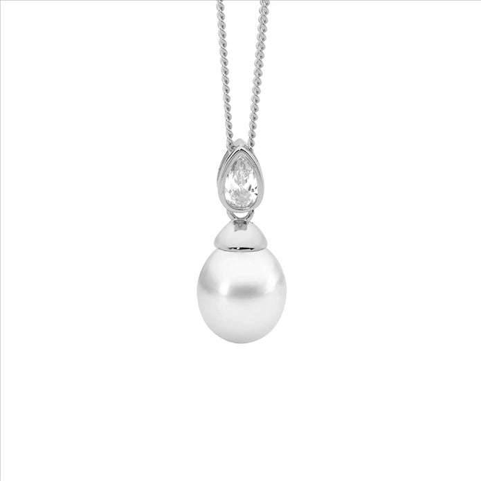 Sterling Silver Pearl Drop Pendant