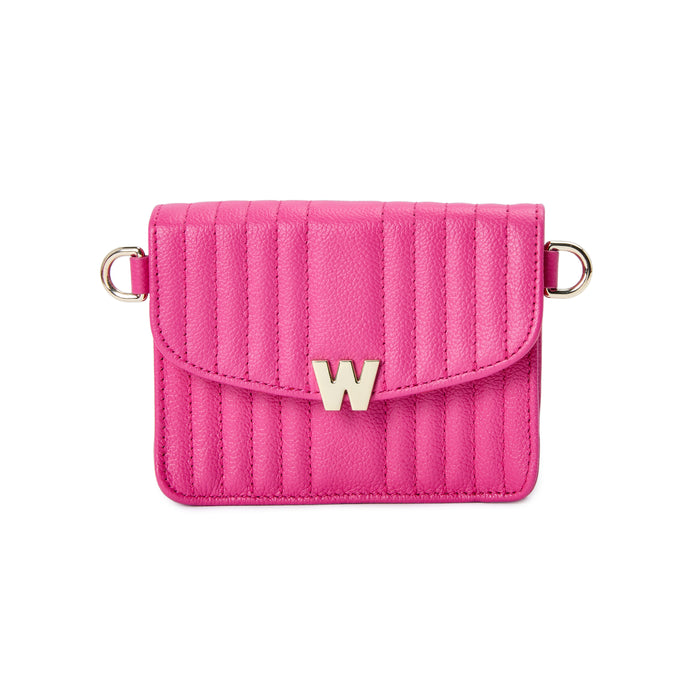 WOLF Mimi Mini Bag with Wristlet Pink Leather
