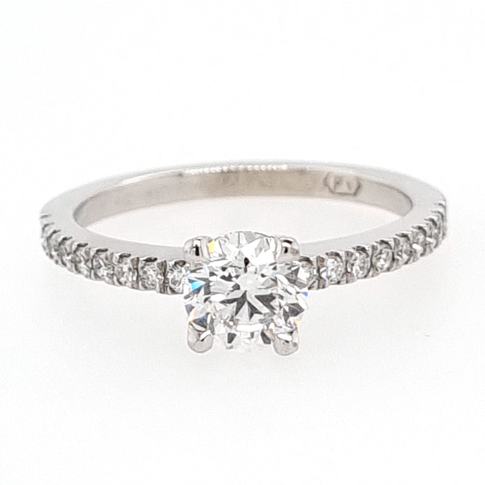 Platinum Brilliant Cut Diamond Ring
