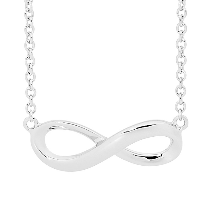 Ellani Sterling Silver Infinity Neklace