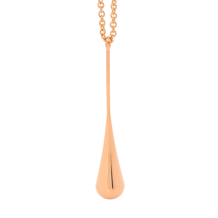 Ellani Stainless Steel Long Drop Rgp Pendant