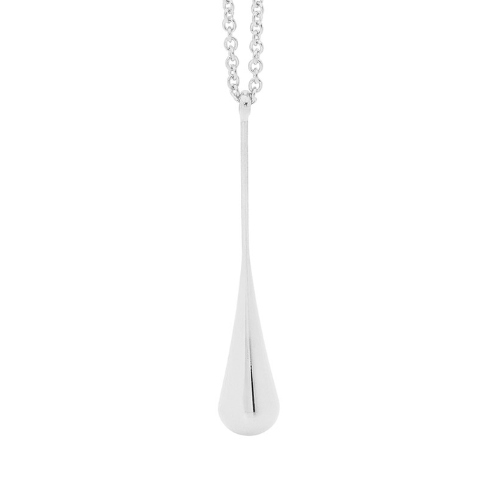 Ellani Stainless Steel Long Drop Pendant