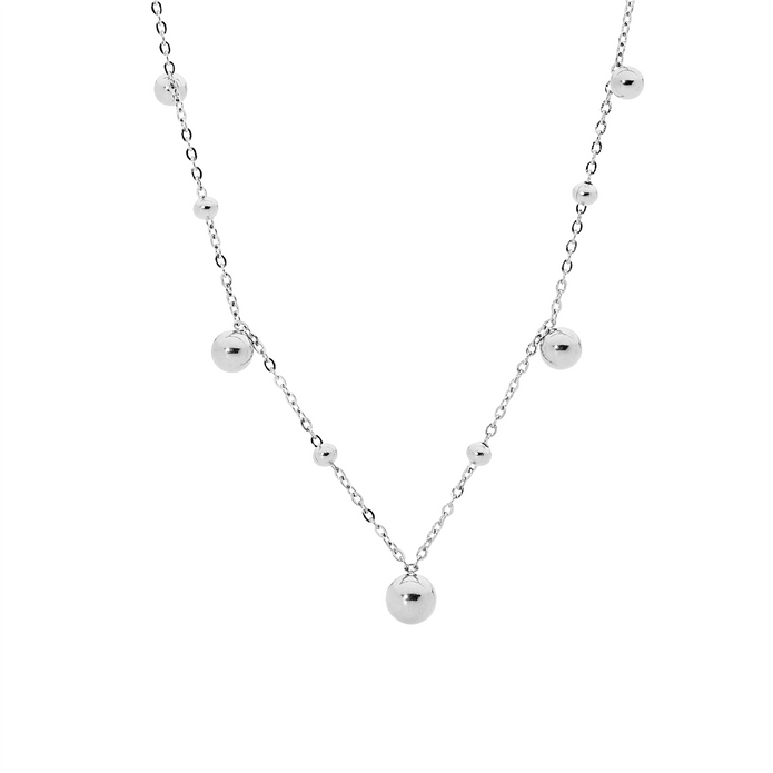 Ellani Stainless Steel Ball Necklace