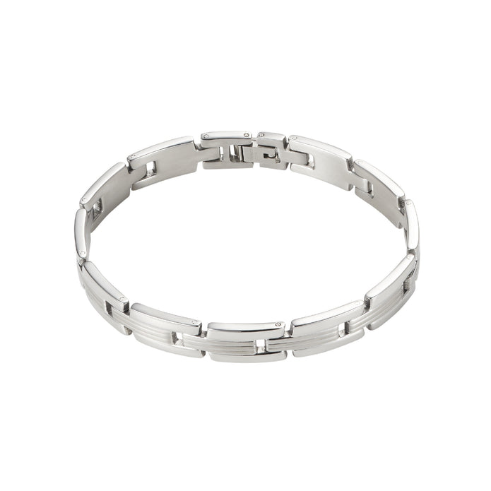 Stainless Steel Figaro Chain Bracelet