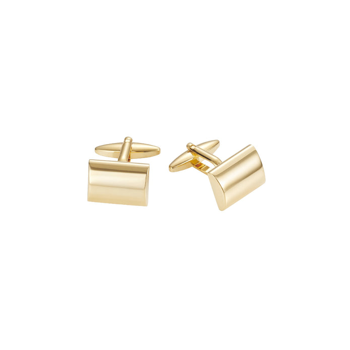 Stainless Steel Ygp Polished Curved Cufflinks