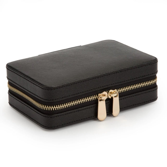 Wolf Palermo Zip Black Leather Case