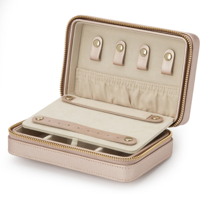 Wolf Palermo Zip Rose Leather Case