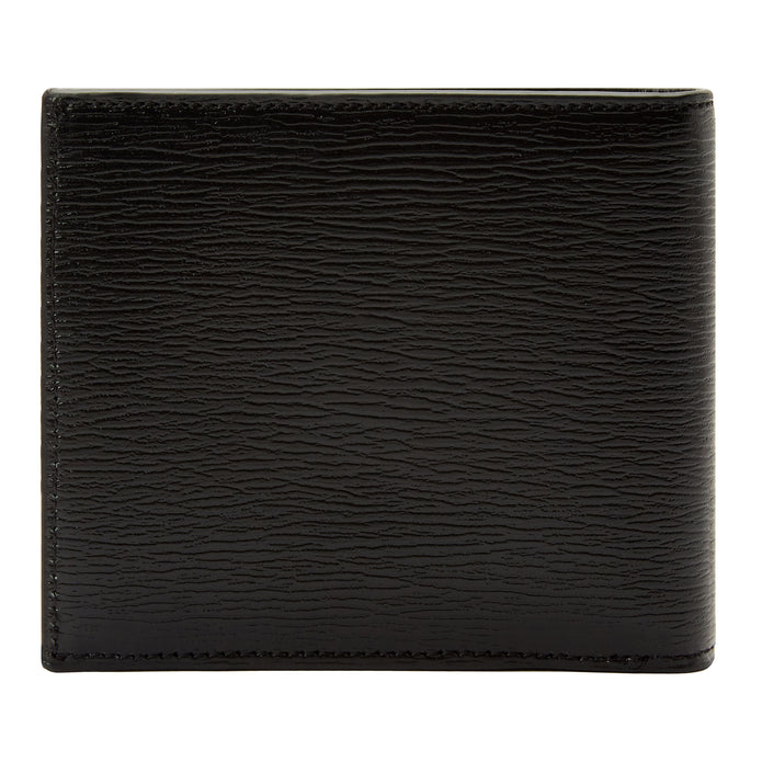 Wolf Logo Billfold Black Leather Wallet