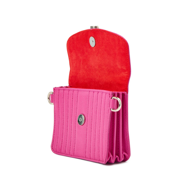 Wolf Mimi Mini Bag With Wristlet Pink Leather