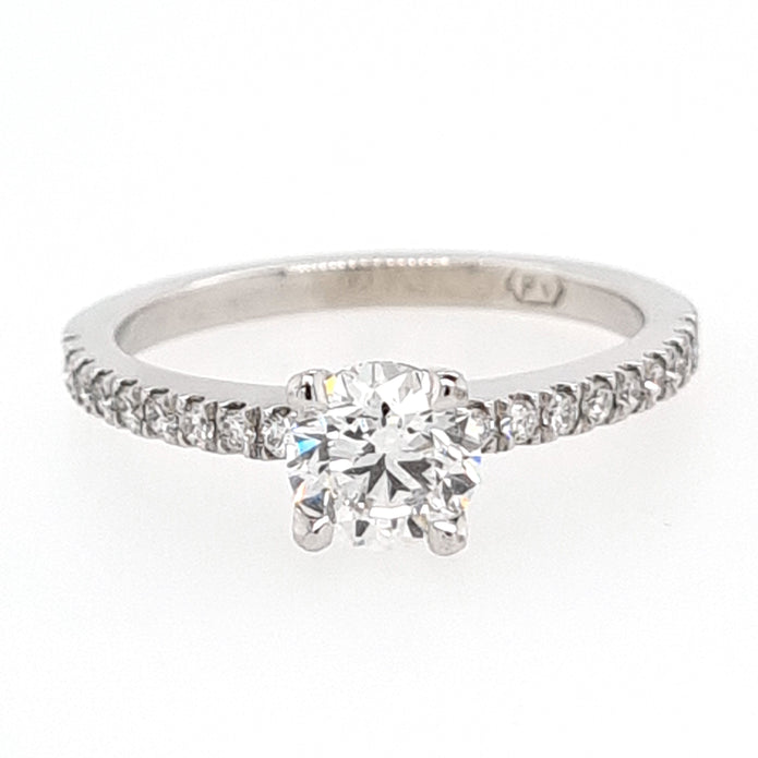 Platinum Brilliant Cut Diamond Ring