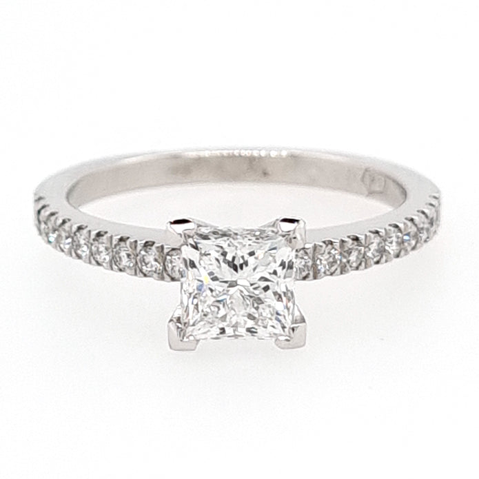 Platinum Princess cut Diamond Ring