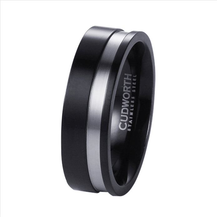 Cudworth Stainless Steel/ Ip Black Ring