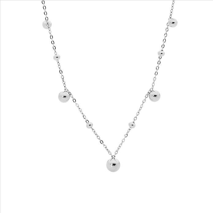 Ellani Stainless Steel Ball Necklace