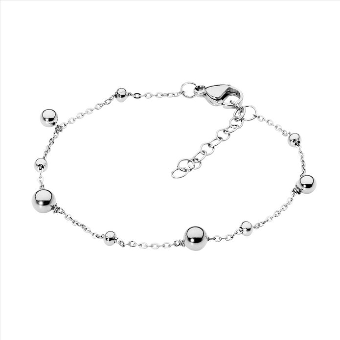 Ellani Stainless Steel Ball Bracelet
