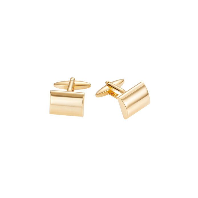 Stainless Steel Ygp Polished Curved Cufflinks