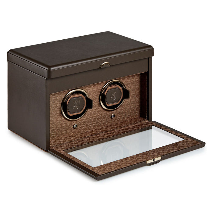 WOLF 190 Years Earth Double Watch Winder with Storage