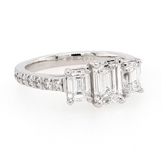 Platinum Trilogy Diamond Ring