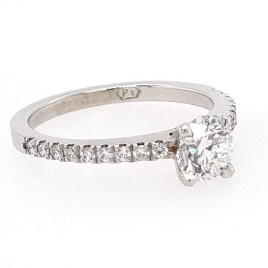 Platinum Brilliant Cut Diamond Ring