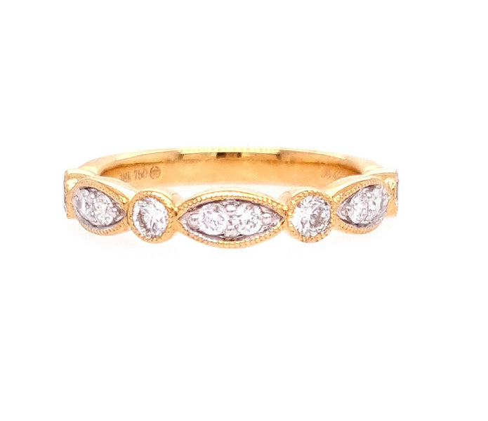 18ct Yellow Gold Diamond Ring 2