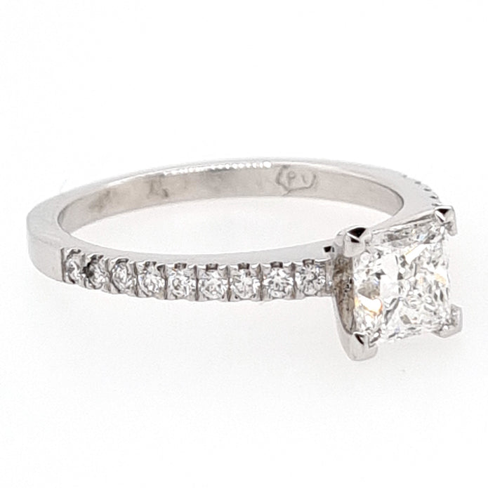 Platinum Princess Cut Diamond Ring