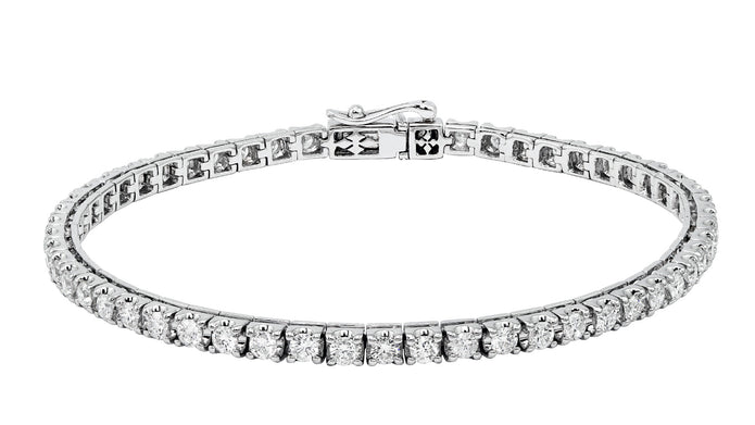 18ct White Gold Diamond Tennis Bracelet