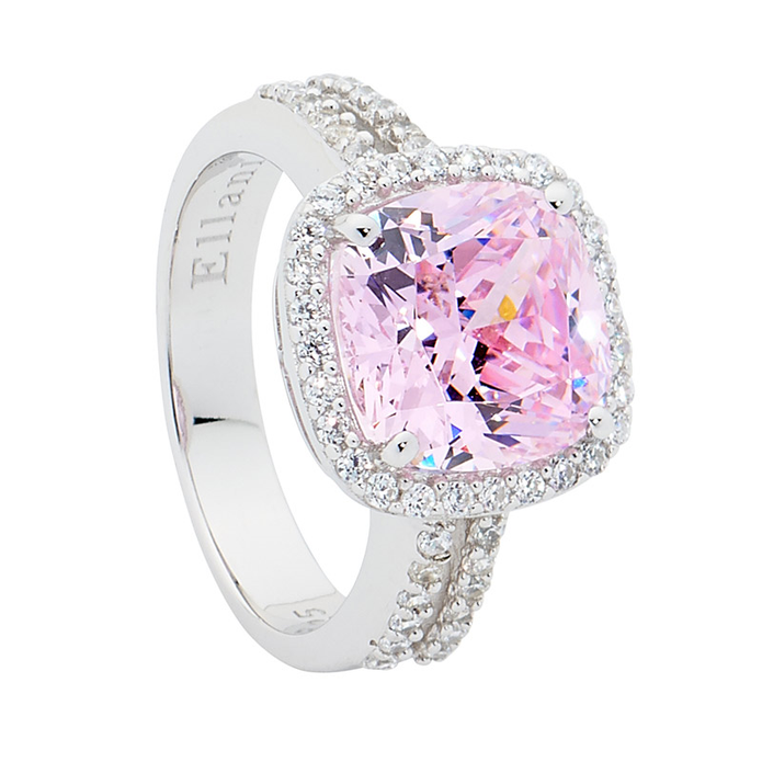 Ellani Sterling Silver Cz Ring 3