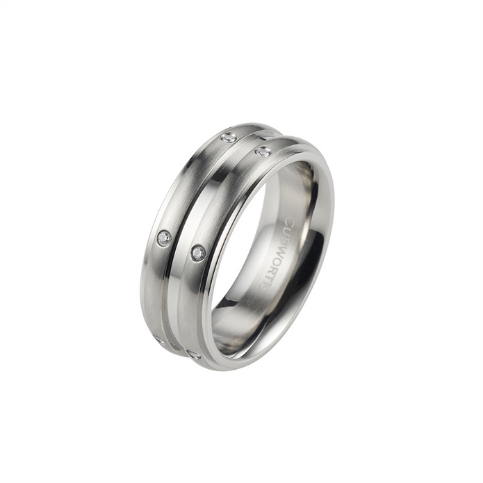 Stainless Steel Cz Ring