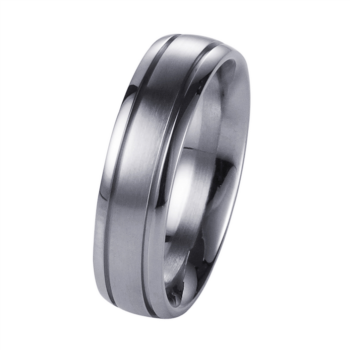 Stainless Steel Brushed Ring 2