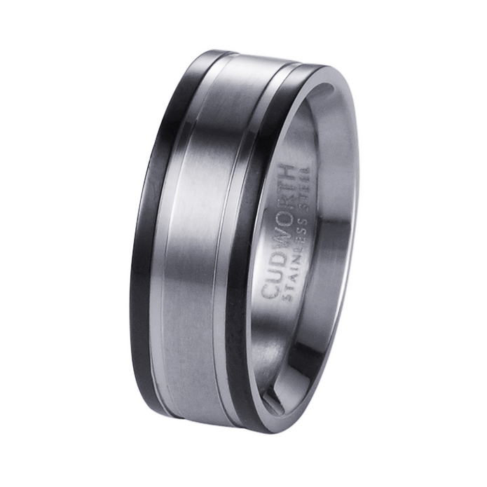 Stainless Steel Black Ring 2