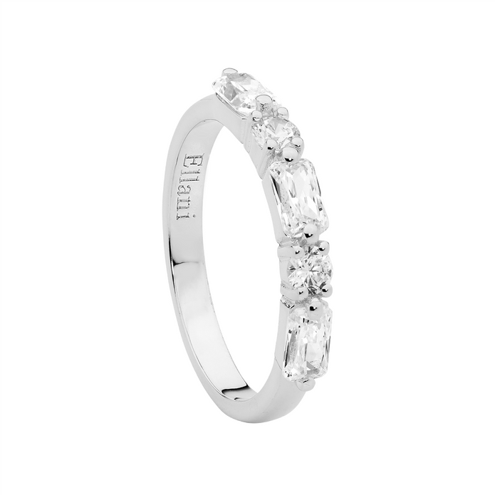 Ellani Sterling Silver Cz Ring