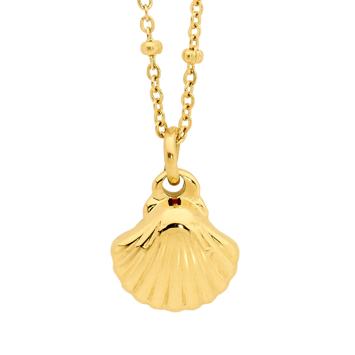 Ellani Stainless Steel Gp Shell Pendant