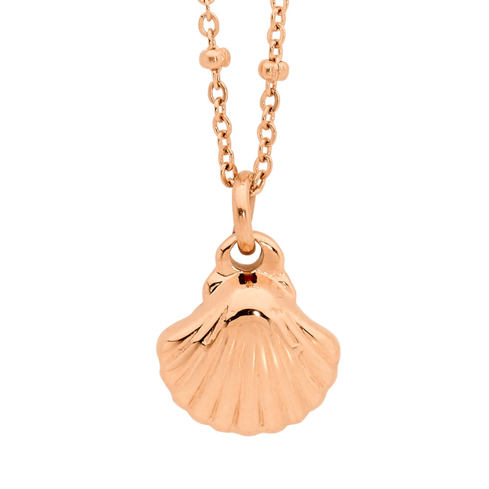 Ellani Stainless Steel Rgp Shell Pendant