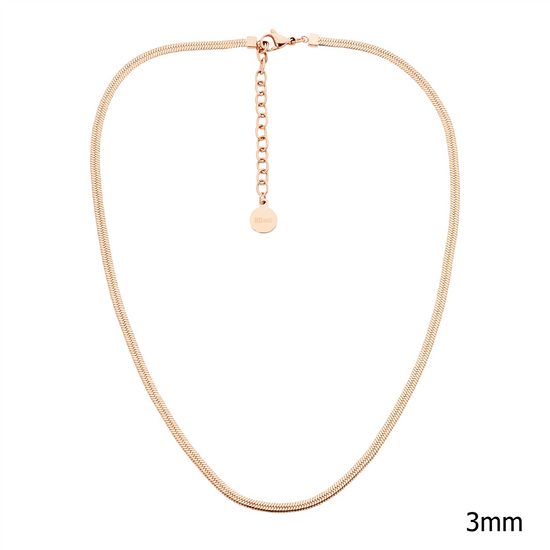 Ellani Stainless Steel 3mm Rgp Herringbone Chain