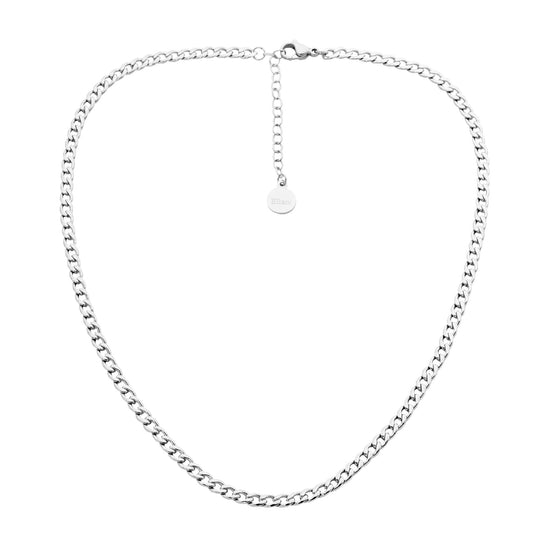 Ellani Stainless Steel Curb Chain Necklace