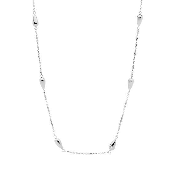 Ellani Stainless Steel Tear Drop Necklace