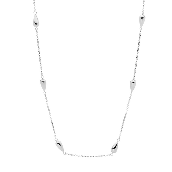Ellani Stainless Steel Tear Drop Necklace