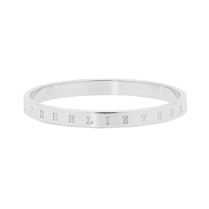 Ellani Stainless Steel 7mm Believe Bangle