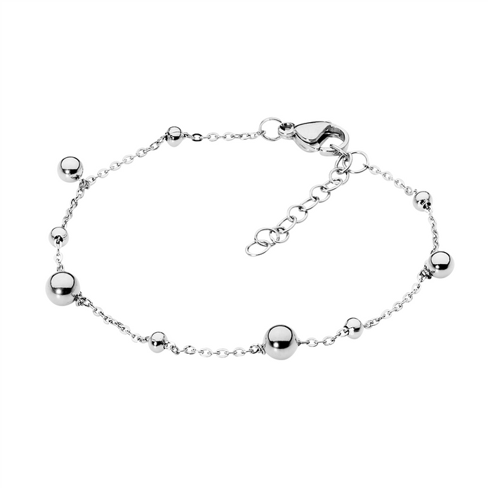 Ellani Stainless Steel Ball Bracelet