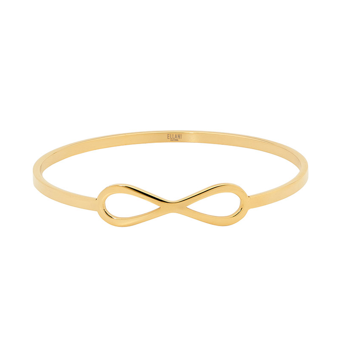 Ellani Stainless Steel Gp Infinity Bangle