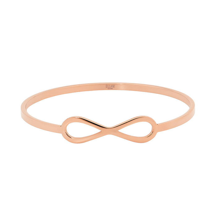 Ellani Stainless Steel Rgp Infinity Bangle