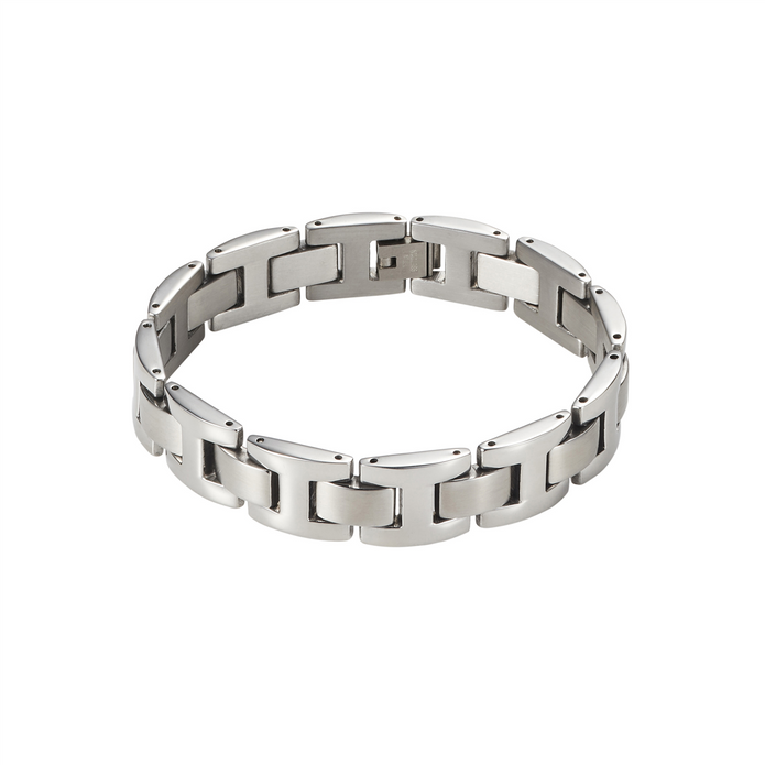 Polished And Brushed Stainless Steel Bracelet