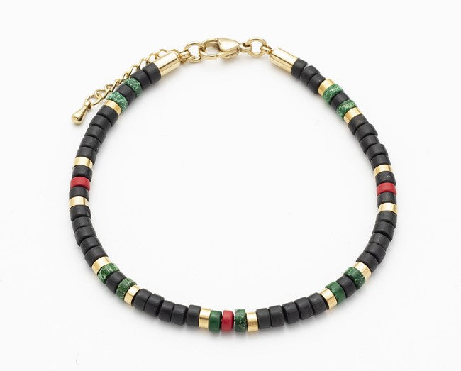 Multi Coloured Semi-precious Stone Bracelet
