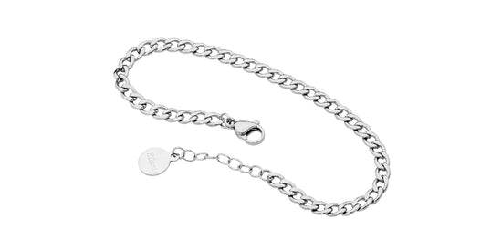 Ellani Stainless Steel Curb Chain Bracelet