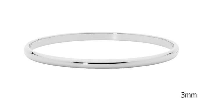 Ellani Stainless Steel 3mm Bangle