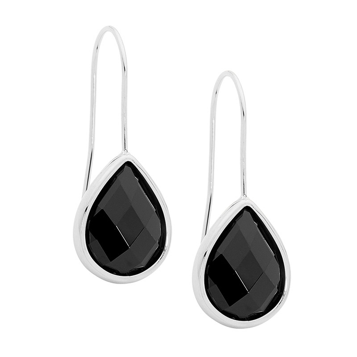 Ellani Stainless Steel Tear Drop Earrings