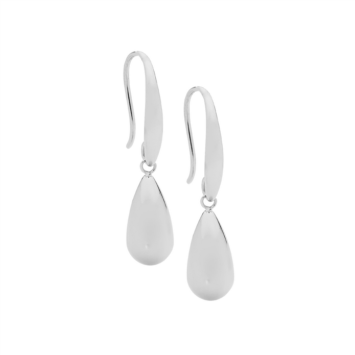 Ellani Stainless Steel Tear Drop Earrings