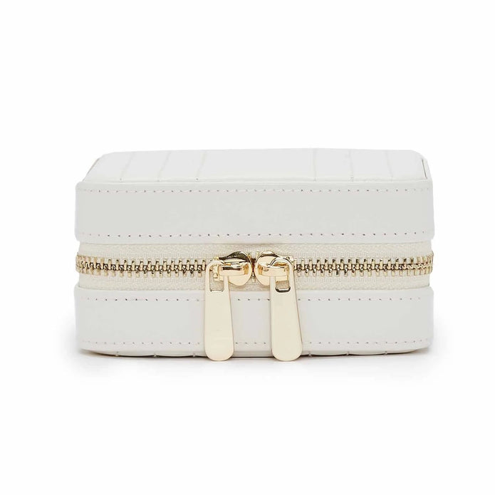 Wolf Maria Zip Small White Jewellery Case