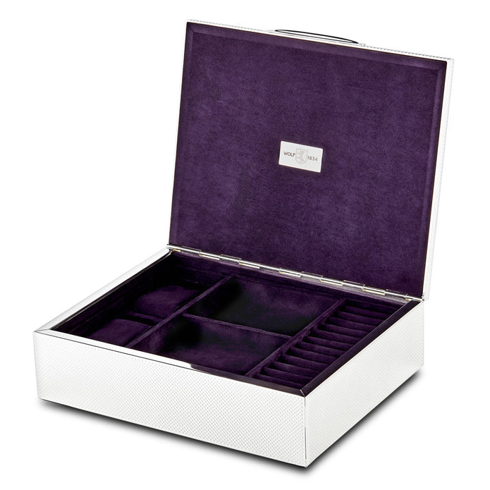 190001 Wolf 190 Years Silver Watch And Accessory Box.