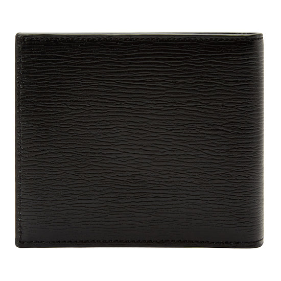 Wolf Logo Billfold Black Leather Wallet