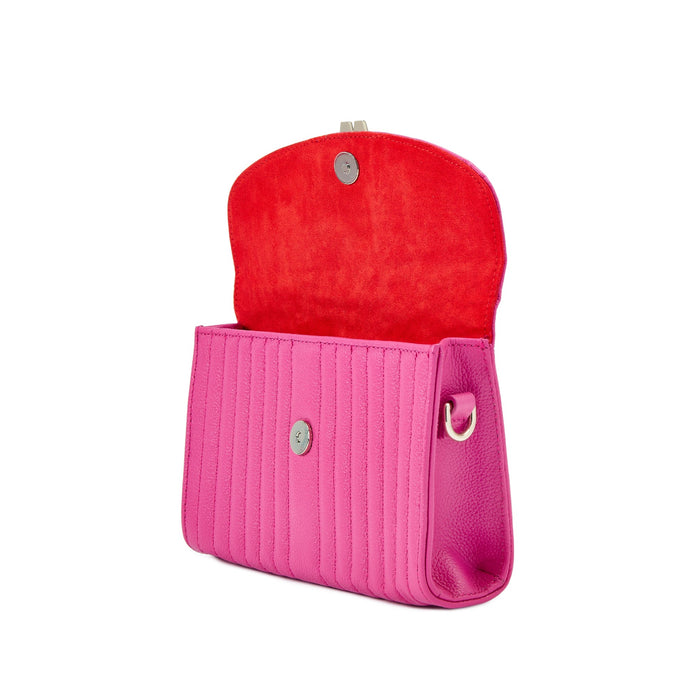 Wolf Mimi Crossbody Bag With Wristlet Pink Leather
